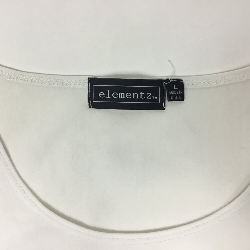 (PO) Elementz, Wht Sleeveless Top - Picture 3 of 12